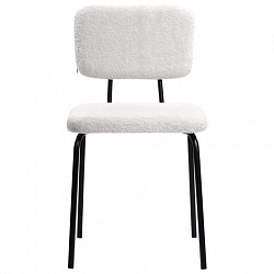 Стулья BRABIX "Ideal CF-080", КОМПЛЕКТ 4 шт., черный каркас, букле белый, 533254