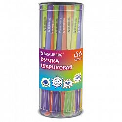 Ручка шариковая с принтом BRAUBERG "МОНСТРИКИ", СИНЯЯ, SOFT TOUCH покрытие, узел 0,7 мм, линия письма 0,35 мм, 144482