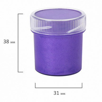 Краски акриловые ПЕРЛАМУТРОВЫЕ для рисования и творчества 12 цветов по 20 мл BRAUBERG HOBBY, 192436