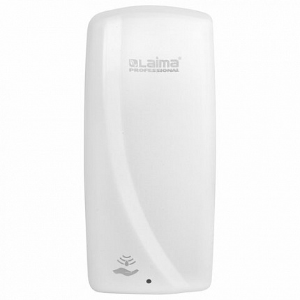 Дозатор для мыла-пены LAIMA PROFESSIONAL ORIGINAL, НАЛИВНОЙ, СЕНСОРНЫЙ, 1 л, белый, ABS-пластик, 605780