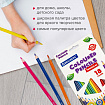 Карандаши цветные BRAUBERG PREMIUM, 18 цветов, трехгранные, грифель 3,3 мм, натуральное дерево, 181652