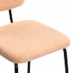 Стулья BRABIX "Ideal CF-080", КОМПЛЕКТ 4 шт., черный каркас, букле бежевый, 533255