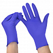 Перчатки нитриловые смотровые SFM Supersoft N135, Германия, 100 пар (200 штук), размер 8-9, L (большой), фиолетовые