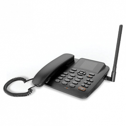 Телефон сотовый офисный TEXET FX-200, 2 SIM, 2,4", 512 Мб, microSD, FM, MP3, BT, спикерфон,черный, 127315
