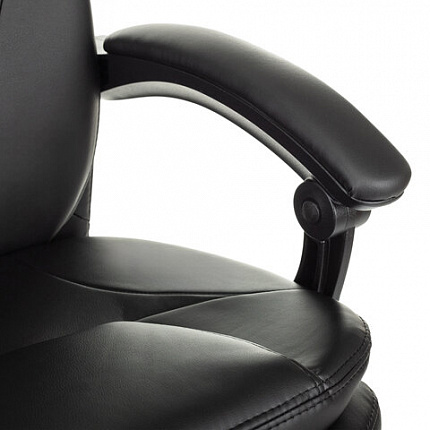 Кресло офисное CH-868N-BF, синхромеханизм, подставка для ног, экокожа, черное, 2018358