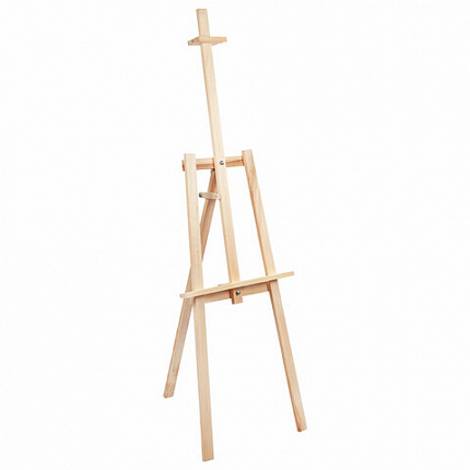 Мольберт напольный из липы "Лира", 67х162х48 см, высота холста до 100 см, BRAUBERG ART DEBUT, 192337