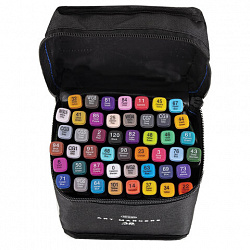 Маркеры для скетчинга двусторонние, НАБОР 48 шт., текстильный чехол, WBZ (ВБЗ), 152573