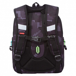 Ранец GRIZZLY анатомическая спинка, с бейджем, для мальчиков, "CUBES", 36х29х18 см, RAf-593-5/1