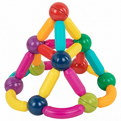 Магнитный конструктор MAGNETIC STICKS, 72 магнитные детали, BRAUBERG KIDS, 665722
