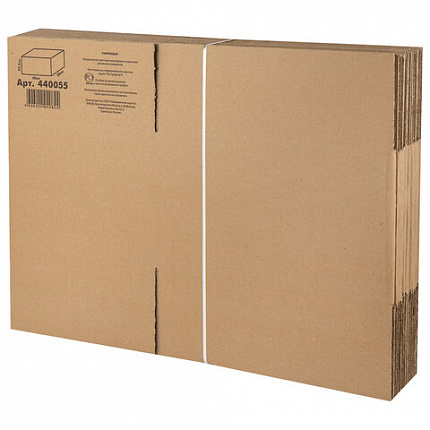 Гофроящик, длина 380 х ширина 280 х высота 225 мм, марка Т22, профиль В, FEFCO 0201 / ГОСТ, исполнение А, 440055