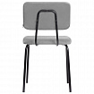 Стулья BRABIX "Dream CF-090", КОМПЛЕКТ 4 шт., черный каркас, ткань серая, 533252