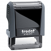 Оснастка для штампа, оттиск 38х14 мм, синий, TRODAT 4911 P4, корпус черный, подушка, 52869
