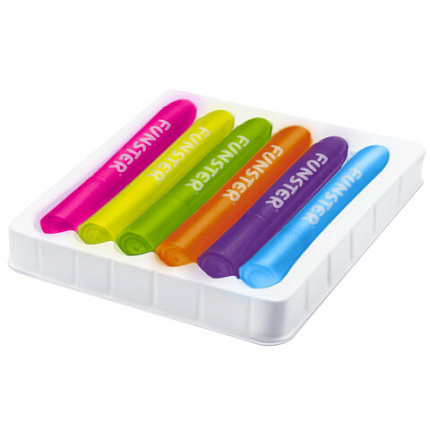 Аквагрим для лица и тела 6 НЕОНОВЫХ цветов FUNSTER, легко смываются, 192573