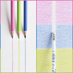 Карандаши цветные стираемые с ластиком BIC "Kids Evolution Illusion", 12 цветов, круглые, 987868 