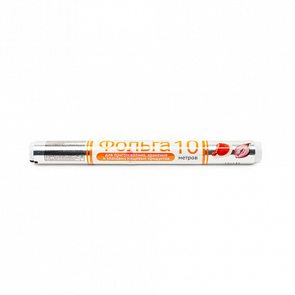 Фольга алюминиевая универсальная с тиснением, в пленке, 29 см х 10 м, 12 мкм, GRIFON, 500-011