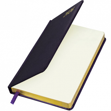 Ежедневник датированный 2026 А5 138x213 мм, BRAUBERG "Iguana", под кожу, темно-фиолетовый, 117059