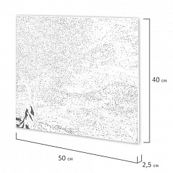 Картина по номерам 40х50 см, ОСТРОВ СОКРОВИЩ "Цветущая сакура", на подрамнике, акриловые краски, 3 кисти, 662494