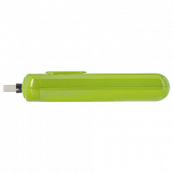 Ластик электрический BRAUBERG JET, питание от 2 батареек ААА, 8 сменных ластиков, салатовый, 229615