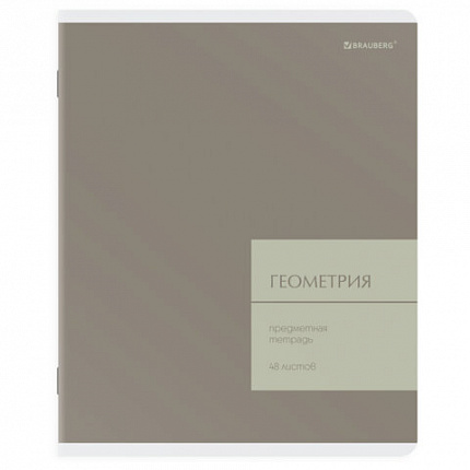 Тетради предметные, КОМПЛЕКТ 12 ПРЕДМЕТОВ 48 л., пластиковая обложка, BRAUBERG "MonoPastel", 405540