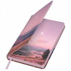 Ежедневник датированный 2026 А5 138x213 мм, BRAUBERG "Vista", под кожу твердый, "Serenity", 117459