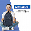 Рюкзак BRAUBERG HIGH SCHOOL универсальный, 3 отделения, "Сапфир", синий, 46х31х18 см, 270760