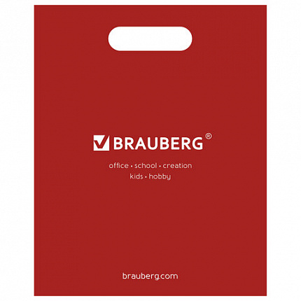 Пакет презентационно-упаковочный BRAUBERG, 40х50 см, усиленная ручка