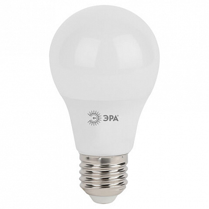 Лампа светодиодная ЭРА, 11 (100) Вт, цоколь E27, груша, теплый белый свет, 25000 ч., LED, smdA60-10w-827-E27, Б0020532