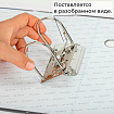 Папка-регистратор STAFF "Profit" с мраморным покрытием, 50 мм, с уголком, черная, СЪЕМНЫЙ МЕХАНИЗМ, 272008