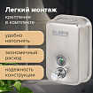 Дозатор для жидкого мыла LAIMA PROFESSIONAL INOX (гарантия 3 года), 0,5 л, нержавеющая сталь, матовый, 605396