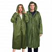 Дождевик плащ на кнопках, EVA, многоразовый прочный, чехол в комплекте, универсальный размер, зеленый, SHAMAANI (ШАМААНИ), 610933