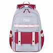 Рюкзак HEIKKI GOODLY (ХЕЙКИ) универсальный, 2 отделения, отделение для ноутбука, серый/красный, 46x33x18 см, 273869
