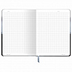 Блокнот с резинкой в клетку 96 л., А5 145х203 мм, твердая обложка, BRAUBERG, "Туман", 116315