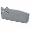 Пенал ЮНЛАНДИЯ ЮНИОР, 1 отделение, искусственная кожа, "Gray kitty", 20х9х7 см, 273819