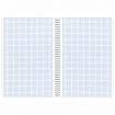 Тетрадь А4, 96 л., BRAUBERG, гребень, клетка, матовая ламинация, "Marble", 404063