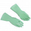 Перчатки VILEDA многоцелевые латексные, МНОГОРАЗОВЫЕ, х/б напыление, ПРОЧНЫЕ, M (средний), зеленый, 174363