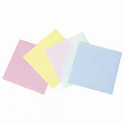 Блок для записей проклеенный, 9х9х9 см, плотность 65 г/м2, цветной с белым, STAFF, 129208