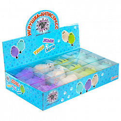 Игрушка-антистресс "КОТЕЙКА", 10 см, ассорти, 4 цвета, дисплей, JOLLY JOT (ДЖОЛЛИ ДЖОТ), 665791