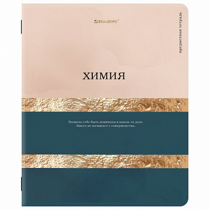 Тетради предметные, КОМПЛЕКТ 12 ПРЕДМЕТОВ, 48 л., матовая ламинация, фольга, BRAUBERG "GOLDY", 405178
