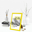 Рамка 21х30 см небьющаяся, багет 17,5 мм, пластик, BRAUBERG "Colorful", желтая, 391246