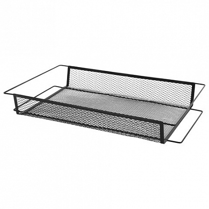 Этажерка (тележка) BOOMHOUSE (БУМХАУС) RC-003 3 яруса, на колесах, В62,5хШ42,5хГ25,5 см, металл, черная, 701455