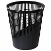 Корзина для бумаг, 11 л, сетчатая, черная, BRAUBERG, 230441