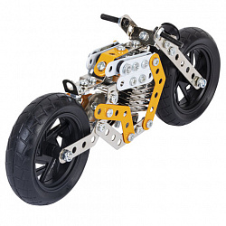 Конструктор металлический "Мотоцикл", с подвижными деталями, 162 элемента, BAMBOX (БАМБОКС), 666364