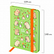 Блокнот с резинкой в клетку 96 л., МАЛЫЙ ФОРМАТ А6, 109х148 мм, твердая обложка, ЮНЛАНДИЯ, "Капибары", 116337