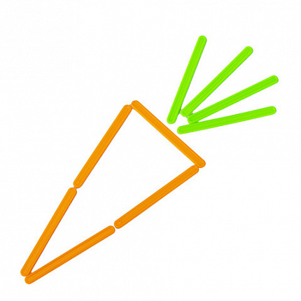 Счетные палочки ЮНЛАНДИЯ "ЛЁГКИЙ СЧЁТ", 50 штук, ассорти, в пластиковом пенале, 104754