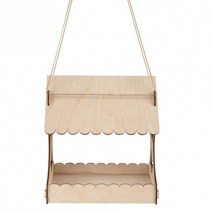 Конструктор-кормушка для птиц "Бабочки", сборная модель 24х21х18 см, фанера, BAMBOX (БАМБОКС), 666179