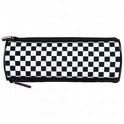 Пенал мягкий BRAUBERG, 3 отделения, нейлон, 21х7х7 см, "Black and White", 273582