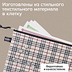 Папка-конверт СУПЕР КОМПЛЕКТ на молнии, 6 штук (А4 - 2 шт., А5 - 4 шт.), ткань в клетку, BRAUBERG, 271350