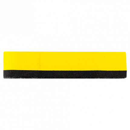 Стиратель магнитный для магнитно-маркерной доски ЮНЛАНДИЯ "Карандаш", 55х100 мм, желтый с рисунком, 237507