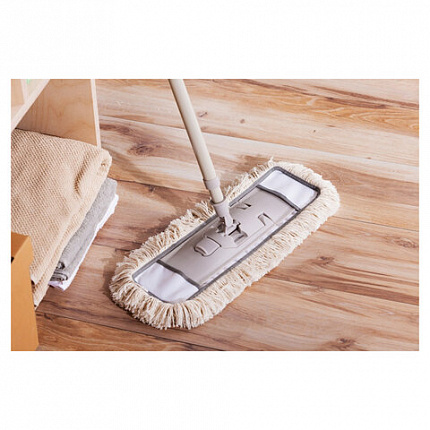 Швабра КОМПЛЕКТ черенок 85-145 см + флаундер + насадка МОП (608415) ТИП К, YORK "Natural", 81670