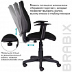 Кресло BRABIX "Comfort MG-321", регулируемая эргономичная спинка, ткань, черное, 532556